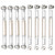 8Pcs Upgrade Metal Pull Rod Steering Pull Rod for WPL/MN/Feiyu 1/16 RC Car Spare PartsSilver