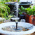 Solar Fountain 1.5W Electric Water Pump with 4 Nozzles for Outdoor Garden Courtyard Pond Bird Bath Decor