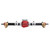 RC Rear Axle Assembly Replacement RC Rear Axle with 27T 8T Internal Mounting Gear for SCX10 PRO Silver