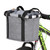 Bike Detachable Basket Bicycle Front Pet Carrier Canvas Front Bag Aluminum Alloy Frame Pet Basket