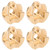 4PCS RC Brass Gear Cover Counterweight Accessory for SCX10 III 1/10 Remote Control Car