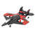 RC Drone Portable EPP Remote Control Plane with Colorful LED Lights and Spare Propellers for Kids Toy Gift Red Single Battery