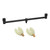 Carp Fishing Rod Support Buzz Bar with Luminous Head Aluminum Alloy Fishing Buzz Bars Accessory(30cm Bracket 2 Head )