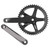 Aluminum Alloy 144 BCD 48T Single Speed Crankset Bike Crank Arm Bicycle Crank Arm Set Black