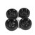 New 4Pcs Black Rubber Tires & Wheel Rims High Grip Tyre For HPI HSP On Road RC Car