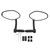 1 Pair Bike Rearview Mirrors 360 Degree Rotation Cycling Bar End Handlebar Mirror for Mountain Road Bikes Left Right