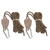 2 Pcs 4m Camping Tent Adjustable Wind Cord Outdoor Tent Rope with Pulley Canopy Quick Setup Camping Rope Khaki