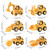 Press and Go Engineering Car Toys for Kids Toy Construction Vehicles Engineering Vehicle for Children Boys Girls