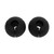 1 Pair of Barbell Dumbbell Curved Bar Grip Round Spherical Silicone Non Slip Thickened Grip for Massive Arm and Muscle Building Black