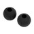 1 Pair of Barbell Dumbbell Curved Bar Grip Round Spherical Silicone Non Slip Thickened Grip for Massive Arm and Muscle Building Black