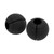 1 Pair of Barbell Dumbbell Curved Bar Grip Round Spherical Silicone Non Slip Thickened Grip for Massive Arm and Muscle Building Black
