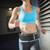 Multifunctional Running Phone Bag Outdoors Fitness Waterproof UltralThin Waist Bag(Black Free Size)