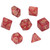 5 Set Multi Sided Dice Set Gold Number Pearl Polyhedron Dice for Interactive Game School Supplies Dark Red