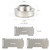 Stainless Steel Outdoor Windproof Alcohol  Stove for Camping Cooking Picnic Cooking