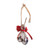 Christmas Tree Funny Egg Ornaments Plastic Unique Christmas Nut Ball Pendant for Decoration Silver