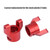 Aluminum Alloy C Hub Carrier Knuckle Arm Set for AXIAL AX90056 Jeep Wrangler (Red)
