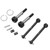 39mm/1.54in Black Silver Rear CVD Drive Shaft Set Universal Iron Drive Shaft RC Car Accessories for Tamiya 1/10 XV01 TC01