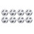 40Pcs 12 Sided Dice Set Polyhedral Dice for Family Party Board Game Pub Club Game White