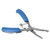 Fishing Pliers Multifunctional Stainless Steel Fishing Scissors with 2 Blades Braid Line Cutters Hook RemoverBlue