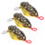 3PCS Sequin Soft Silicone Lure Artificial Simulation Lifelike Bait Fishing Tackle 5.5cm/13g3#