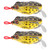 3PCS Sequin Soft Silicone Lure Artificial Simulation Lifelike Bait Fishing Tackle 5.5cm/13g3#