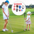 12Pcs Golf Ball Marker Alignment Kit 6 Ball Liner Template 3 Ball Line Liner 3 Ball Marker Pen （Ball Not Included）