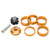 Bike Headset Front Fork Top Cap and Star Nut with Aluminum Screw Set for Fixed Cog 5410T SetGold