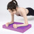 TPE Balance Training Foam Pad Flat Support Soft Cushion High Rebound Exercise Fitness Yoga Mat Dark Rattan Purple