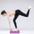 TPE Balance Training Foam Pad Flat Support Soft Cushion High Rebound Exercise Fitness Yoga Mat Dark Rattan Purple