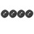 4 Pcs RC Car Tires Rubber Plastic Universal RC Car Wheel for Tamiya TT01 TT02 XV01 XV02 1/10 Remote Control Vehicle Black