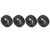 4 Pcs RC Car Tires Rubber Plastic Universal RC Car Wheel for Tamiya TT01 TT02 XV01 XV02 1/10 Remote Control Vehicle Black