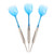 Steel Tip Darts Set Professional Darts Deep Groove Barrel Aluminum Shaft and PET Flights with Storage Case Blue