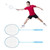 Badminton Rackets Set for Outdoor Backyard Games Including 2 Rackets 3 Nylon Shuttlecocks 1 Carrying Bag for Beginner Adults Green