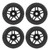4Pcs RC Off Road Car Tires Durable Rubber Plastic Nice Grip Stable Drive RC Car Rubber Tires for ARRMA 1/8
