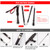 Lightweight  Trekking Pole Five-fold Walking Stick for Hiking Camping Backpacking