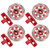 Hex Wheel Hub Brake Disc Caliper Disc RC Accessories Fit for Traxxas UDR 1/7 RC carRed