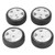 4 PCS 1/8 GT RC Wheels Strong Grip Road Racing Tires Wear Resistant On Road Wheels with 17mm Adapter White