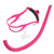 Swimming Front Mounted Snorkel with Silicone Mouthpiece Swim Training Breath GearRed