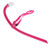 Swimming Front Mounted Snorkel with Silicone Mouthpiece Swim Training Breath GearRed