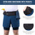 Men 2 in 1 Running Shorts High Waist Athletic Shorts Sport Shorts Workout Shorts with Pockets for Gym Jogging Tennis
