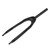 24inch Mountain Bike Fork Shock Absorption 3K Pattern Carbon Fiber Rigid Road Bike Fork for Bicycle Accessories Matte