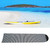 Polyester Black White Stripe Surfboard Sock Cover Protection Bag for Hard Board ShortboardBlack White Stripe