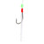 25pcs Luminous Bead Steel Hook Nylon Line Fishing Rig Tackle Accessory