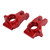 2Pcs RC Car Rear Hub Aluminium Alloy High Strength Stable Exquisite Pure Color RC Rear Axle Carrier for ARRMA 1/7 1/8 Red