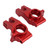 2Pcs RC Car Rear Hub Aluminium Alloy High Strength Stable Exquisite Pure Color RC Rear Axle Carrier for ARRMA 1/7 1/8 Red