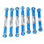 7pcs RC Car Metal Servo Pull Rod with Screwdriver fit for WLtoys 144001 1/14 RC CarBlue