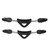 2PCS Diving Spring Fin Strap Stainless Steel Diving Fin Heel Strap with Quick Release Buckles for Scuba Diving Black M