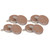 4Pair 10in Electric Scooter Disc Brake Universal Brake Pad Accessory Copper Based Metal