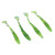 50PCS 5cm Soft Plastic Fishing Lures T tail Grub Worm Baits Fish Tackle Accessory Cyan