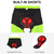 Men 2 in 1 Cycle Shorts Breathable Quick-Drying MTB Mountain Bike Baggy Shorts with 3D Padding